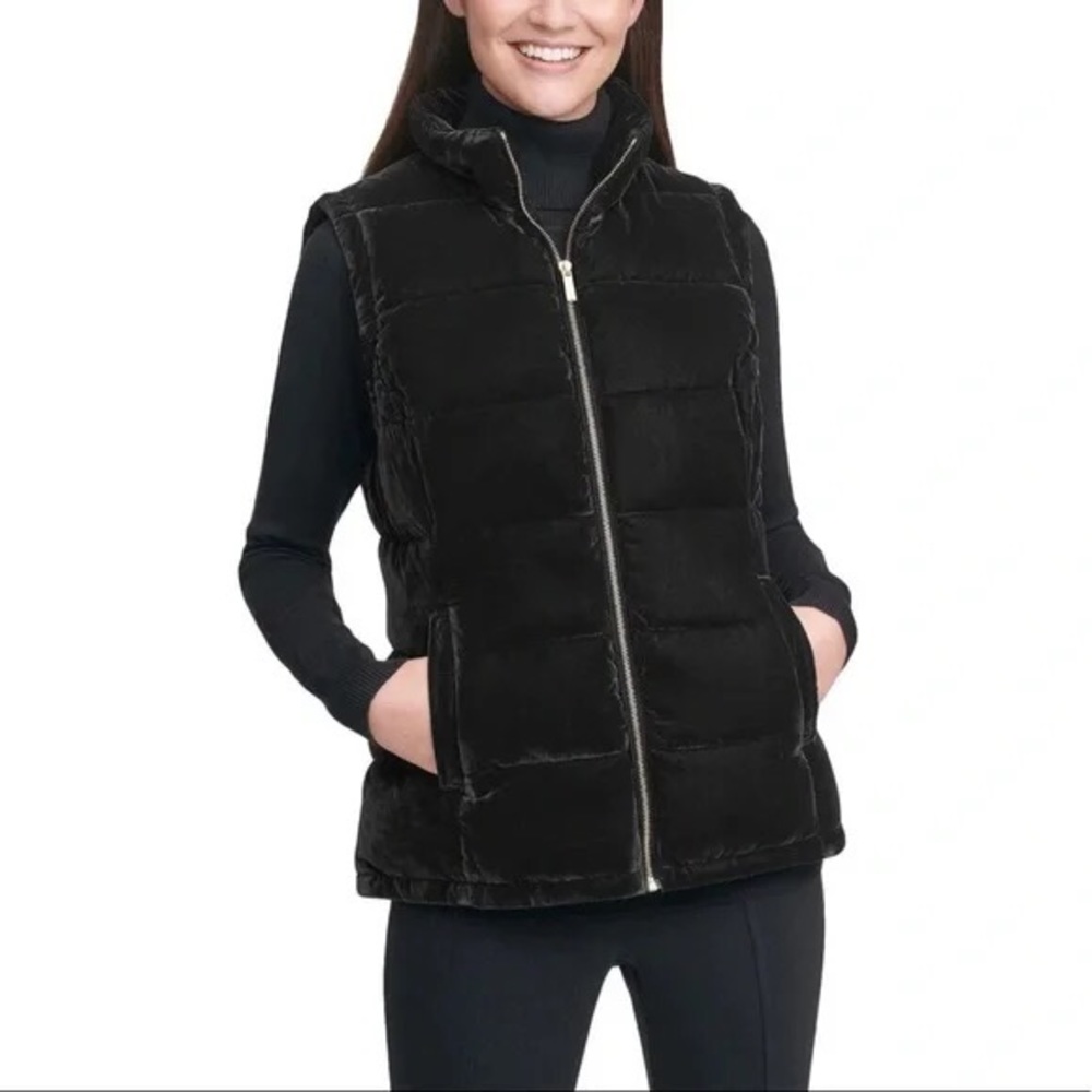 Calvin Klein Velvet Puffer Vest